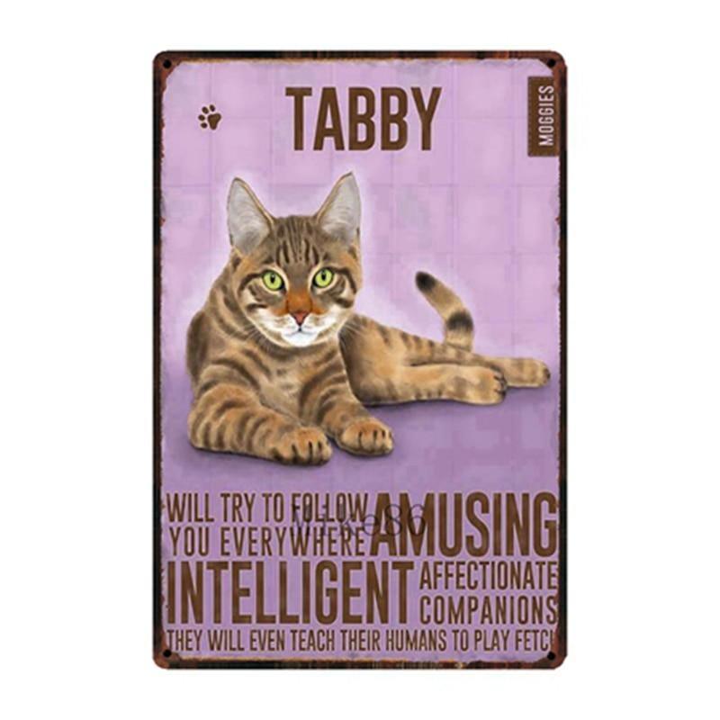 Cutie Catz Vintage Style Cat Poster Posters, Prints, & Visual Artwork KittyNook Tabby Cats