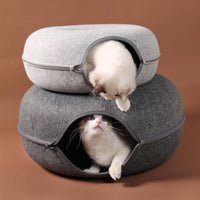 Thumbnail for Disk-O Felt Cat Tunnel Bed Cat Beds KittyNook Cat Company