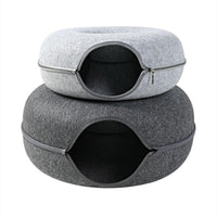 Thumbnail for Disk-O Felt Cat Tunnel Bed Cat Beds KittyNook Cat Company