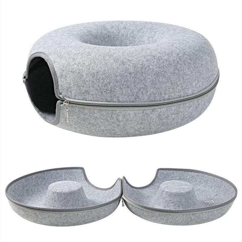 Disk-O Felt Cat Tunnel Bed Cat Beds KittyNook Cat Company