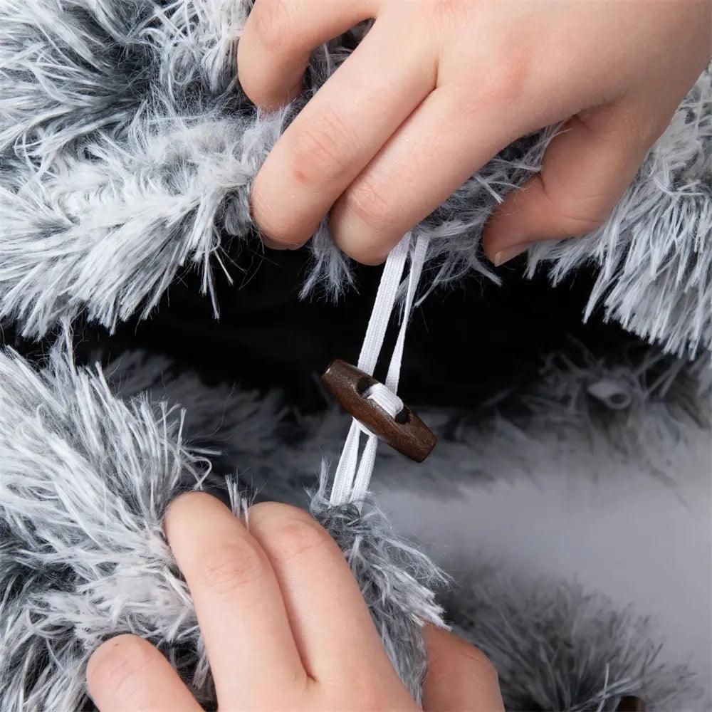 Disk-O Fluffy Cat Tunnel Bed Cat Beds KittyNook Cat Company