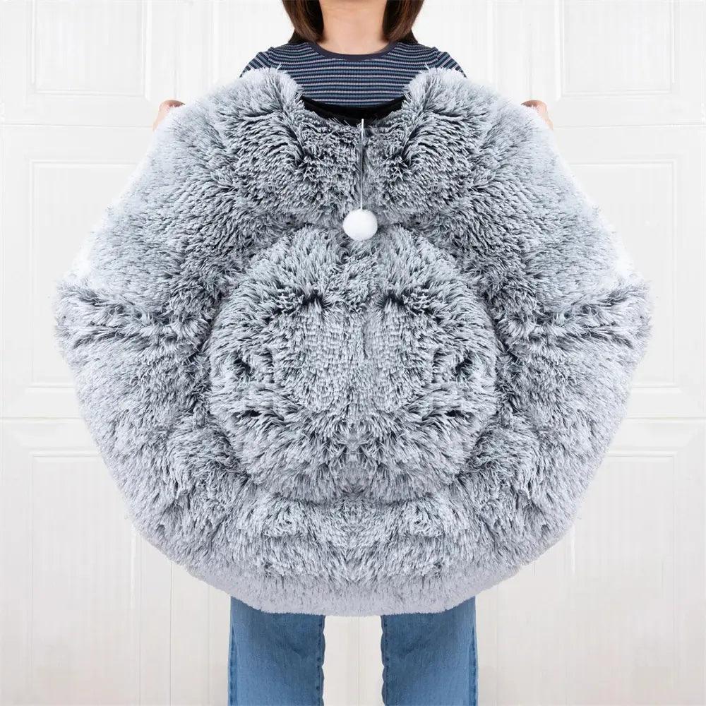 Disk-O Fluffy Cat Tunnel Bed Cat Beds KittyNook Cat Company