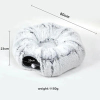 Thumbnail for Disk-O Fluffy Cat Tunnel Bed Cat Beds KittyNook Cat Company