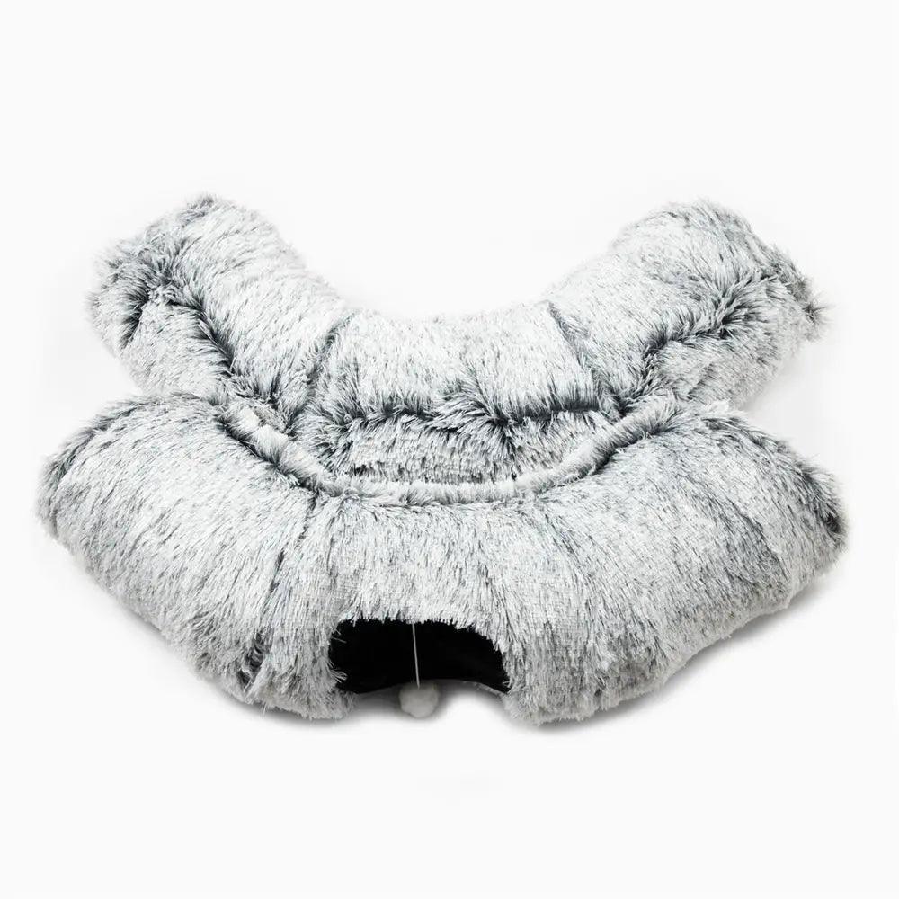 Disk-O Fluffy Cat Tunnel Bed Cat Beds KittyNook Cat Company
