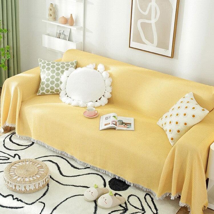 Dreamy Drape Throw Blanket Blankets KittyNook Cat Company Yellow 90x150cm