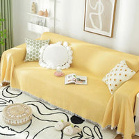 Thumbnail for Dreamy Drape Throw Blanket Blankets KittyNook Cat Company Yellow 90x150cm