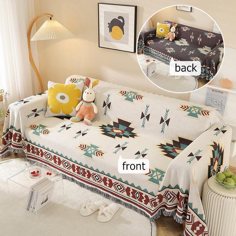 Dreamy Drape Throw Blanket Blankets KittyNook Cat Company Geometric Snowflakes 90x90cm