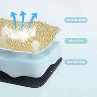 Thumbnail for Dreamy Rattan Retreat Lightweight Cat Bed Cat Beds KittyNook Cat Company