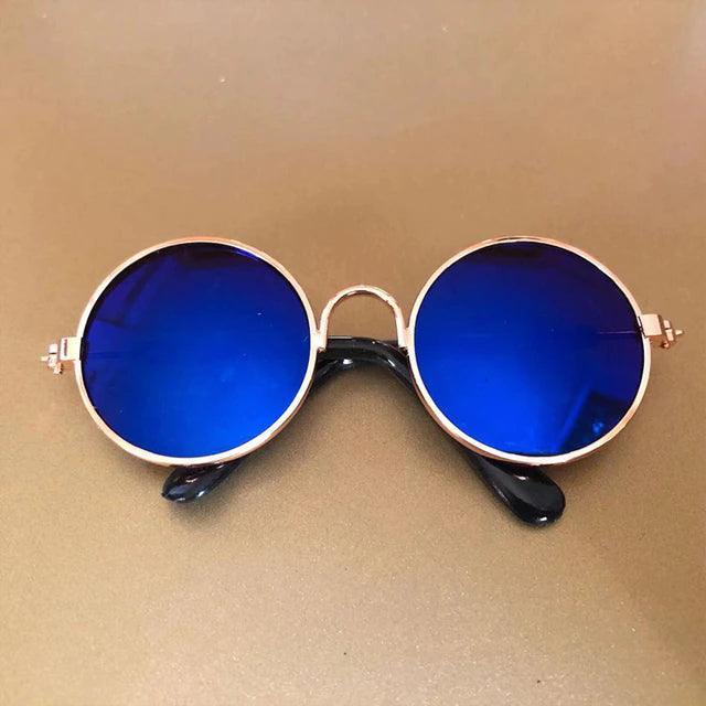 Fashionesque Multicolored Pet Glasses Cat Apparel KittyNook Reflective Blue M