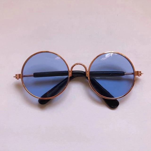 Fashionesque Multicolored Pet Glasses Cat Apparel KittyNook Transparent Blue M
