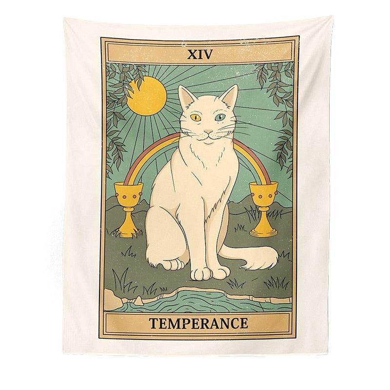 Felinomancy Cat Tapestry Decorative Tapestries KittyNook Cat Company Temperance S