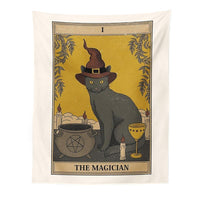 Thumbnail for Felinomancy Cat Tapestry Decorative Tapestries KittyNook Cat Company The Magician S