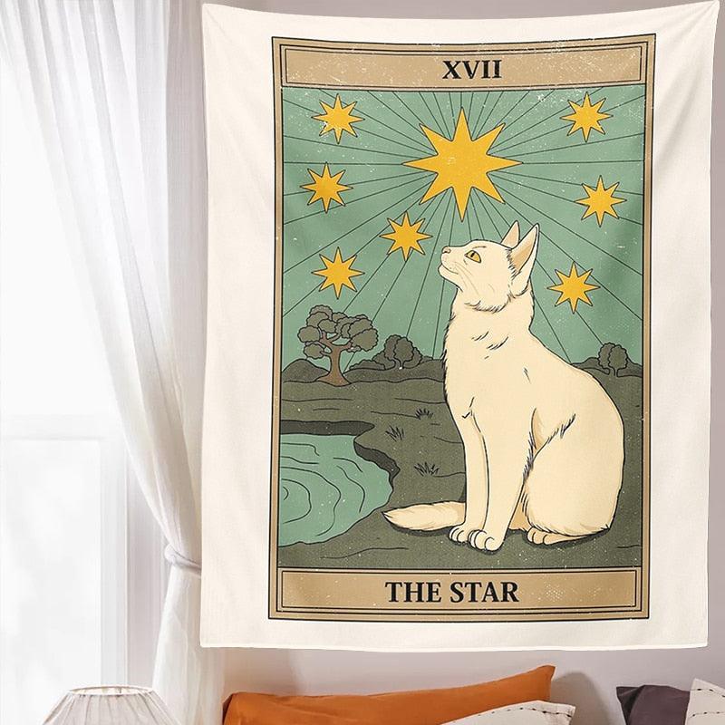 Felinomancy Cat Tapestry Decorative Tapestries KittyNook Cat Company The Star S