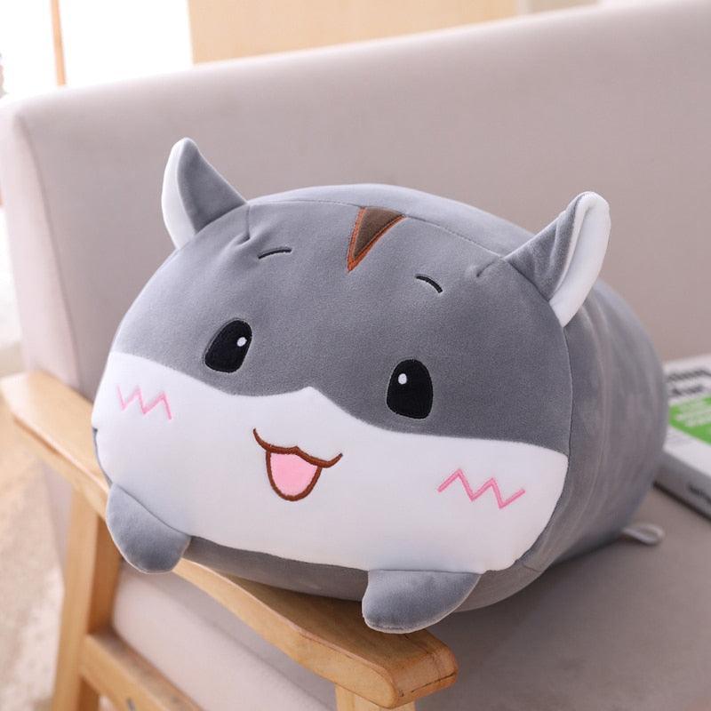 Fluff Buddies Animal Plushie Stuffed Animals KittyNook Cat Company Grey Hamster S