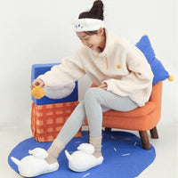 Thumbnail for Fluffy Cat Slippers For Adults Shoes KittyNook Cat Company