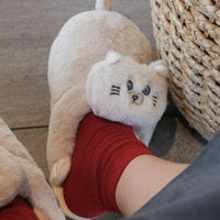 Thumbnail for Fluffy Cat Slippers For Adults Shoes KittyNook Cat Company