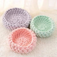 Thumbnail for Fluffy Knitted Round Cat Bed Cat Beds KittyNook Cat Company