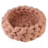 Thumbnail for Fluffy Knitted Round Cat Bed Cat Beds KittyNook Cat Company