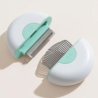 Thumbnail for Fur Fusion Gemini Pet Comb Pet Combs & Brushes KittyNook Cat Company Green