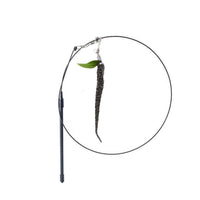 Thumbnail for Fuzzy Felix Caterpillar Cat Toy Cat Toys KittyNook Cat Company Gray (with wand)