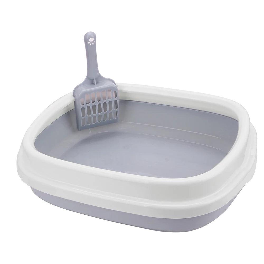 Home De Toilette Anti Splash Litter Box Cat Supplies KittyNook Gray