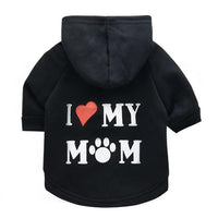 Thumbnail for I ❤️ My Mom Cat Hoodie Cat Apparel KittyNook Cat Company Black XS