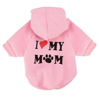 Thumbnail for I ❤️ My Mom Cat Hoodie Cat Apparel KittyNook Cat Company Pink XS