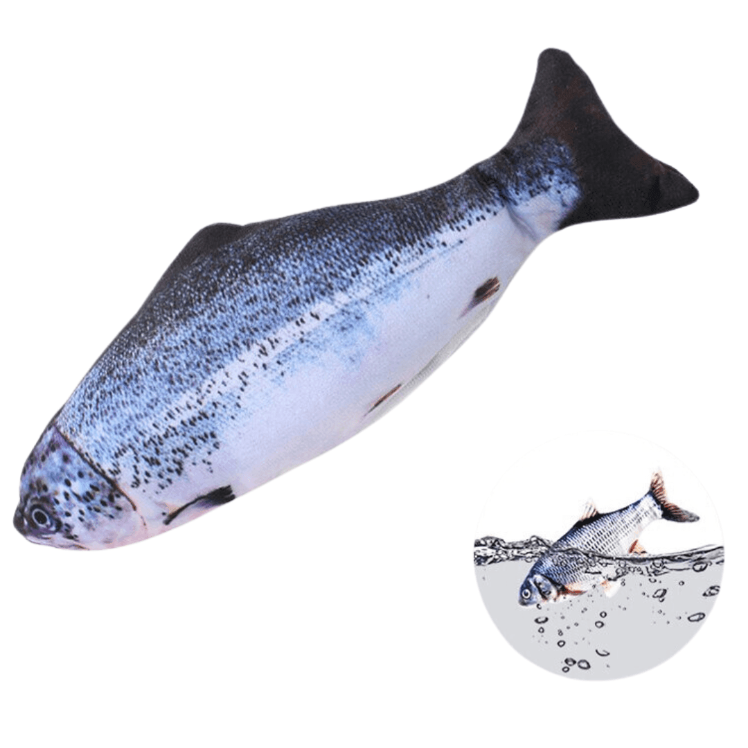 Kiki Moving Fish Cat Toy Cat Toys KittyNook Salmon