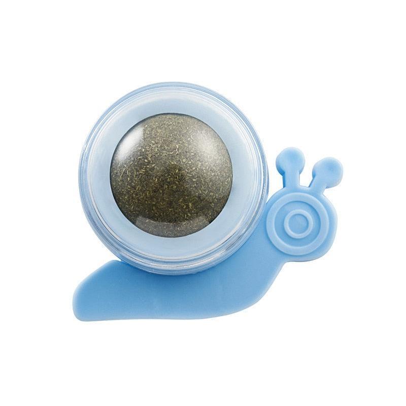 Kitty Krew Avocado Catnip Toy Cat Toys KittyNook Cat Company Snail - Blue