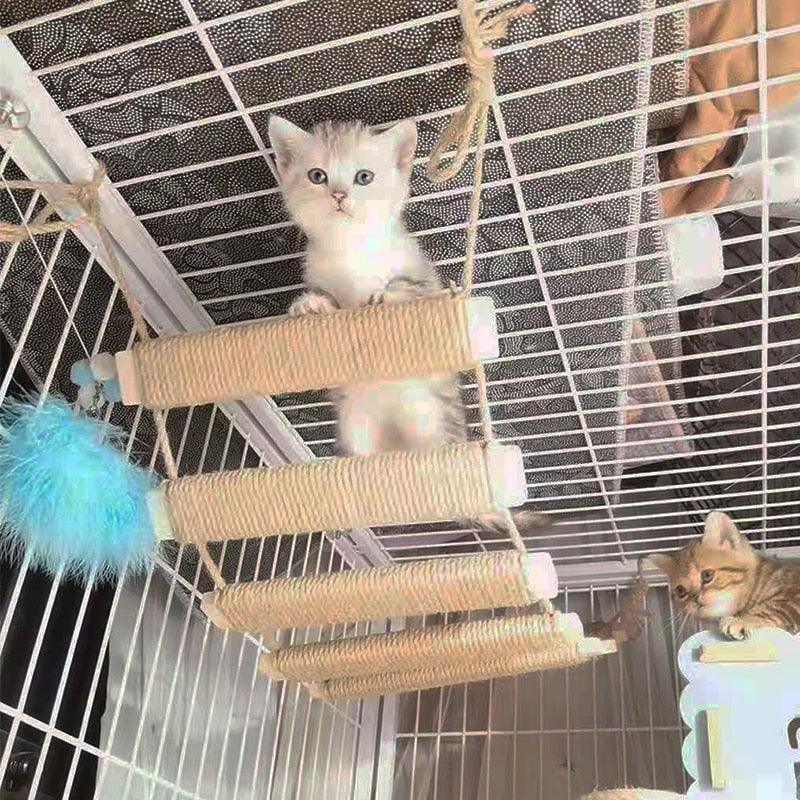 Kitty Krossing Cat Rope Bridge Cat Furniture KittyNook Cat Company