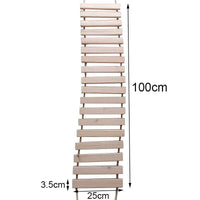 Thumbnail for Kitty Krossing Cat Rope Bridge Cat Furniture KittyNook Cat Company Wooden Ladder (100cm)
