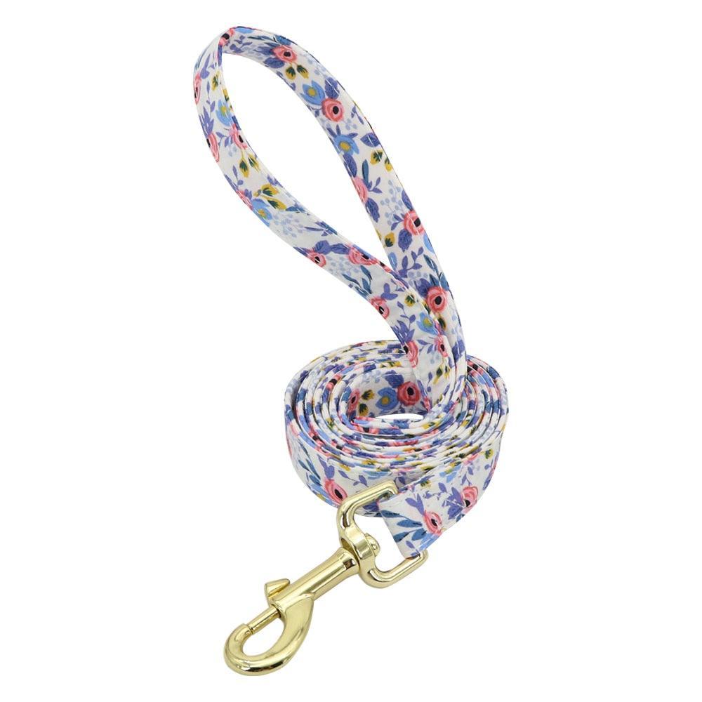 Lil' Bloomers Personalized Pet Collar and Leash Pet Collars & Harnesses KittyNook Cat Company Blue Leash XS