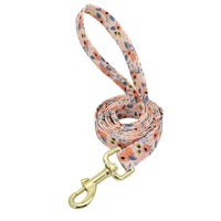 Thumbnail for Lil' Bloomers Personalized Pet Collar and Leash Pet Collars & Harnesses KittyNook Cat Company Orange Leash XS