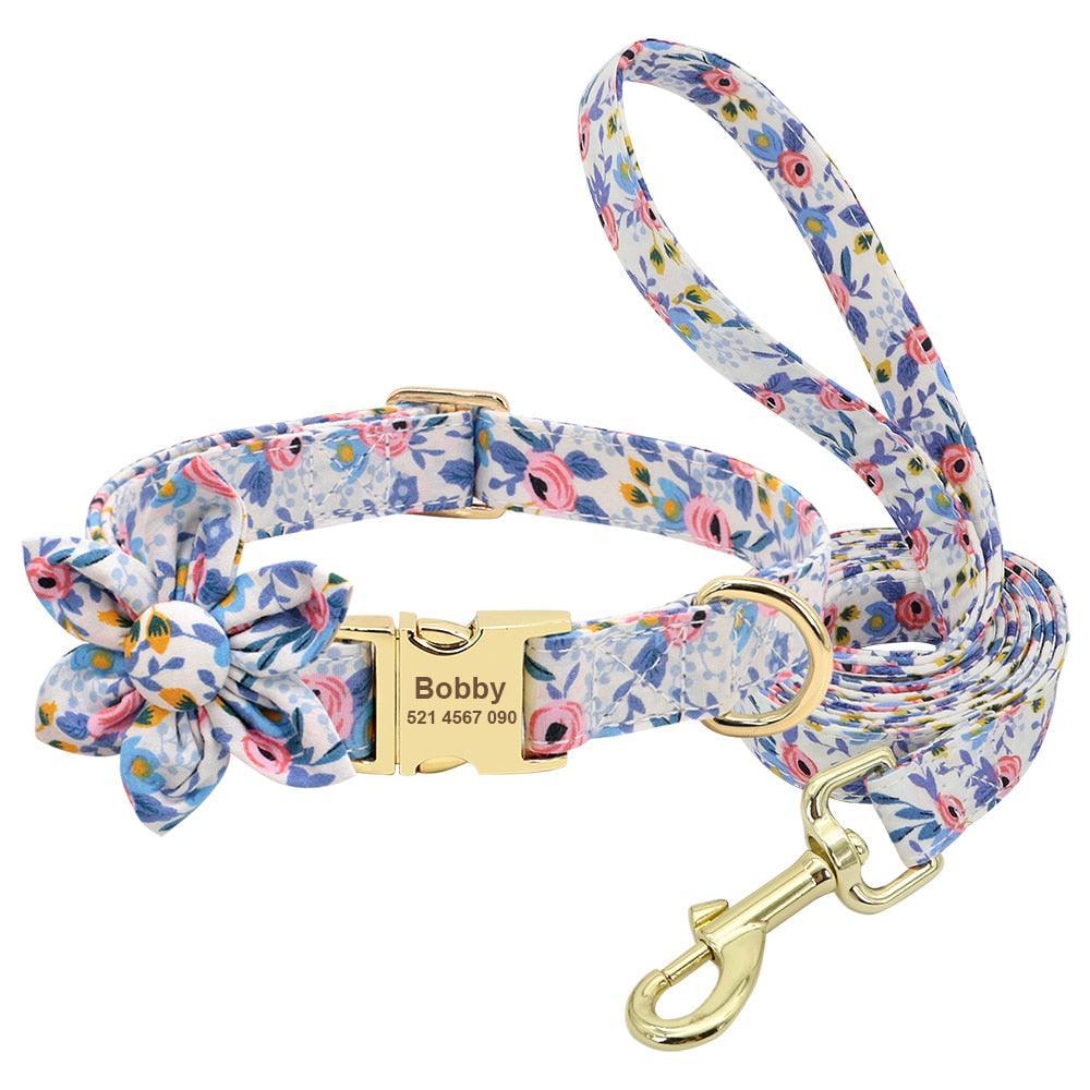 Lil' Bloomers Personalized Pet Collar and Leash Pet Collars & Harnesses KittyNook Cat Company