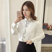 Thumbnail for Little Miss Kitty White Blouse Shirts & Tops KittyNook Cat Company
