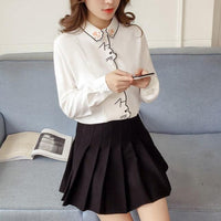 Thumbnail for Little Miss Kitty White Blouse Shirts & Tops KittyNook Cat Company