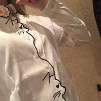 Thumbnail for Little Miss Kitty White Blouse Shirts & Tops KittyNook Cat Company