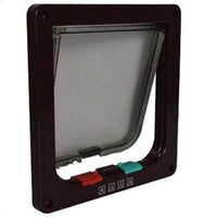 Thumbnail for Lock-able Cat Flap Door Pet Doors KittyNook Black M