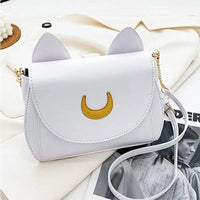 Thumbnail for Luna Crescent Hand Bag Handbags KittyNook Cat Company Pearly Moonlight