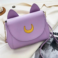 Thumbnail for Luna Crescent Hand Bag Handbags KittyNook Cat Company Lavender Twilight