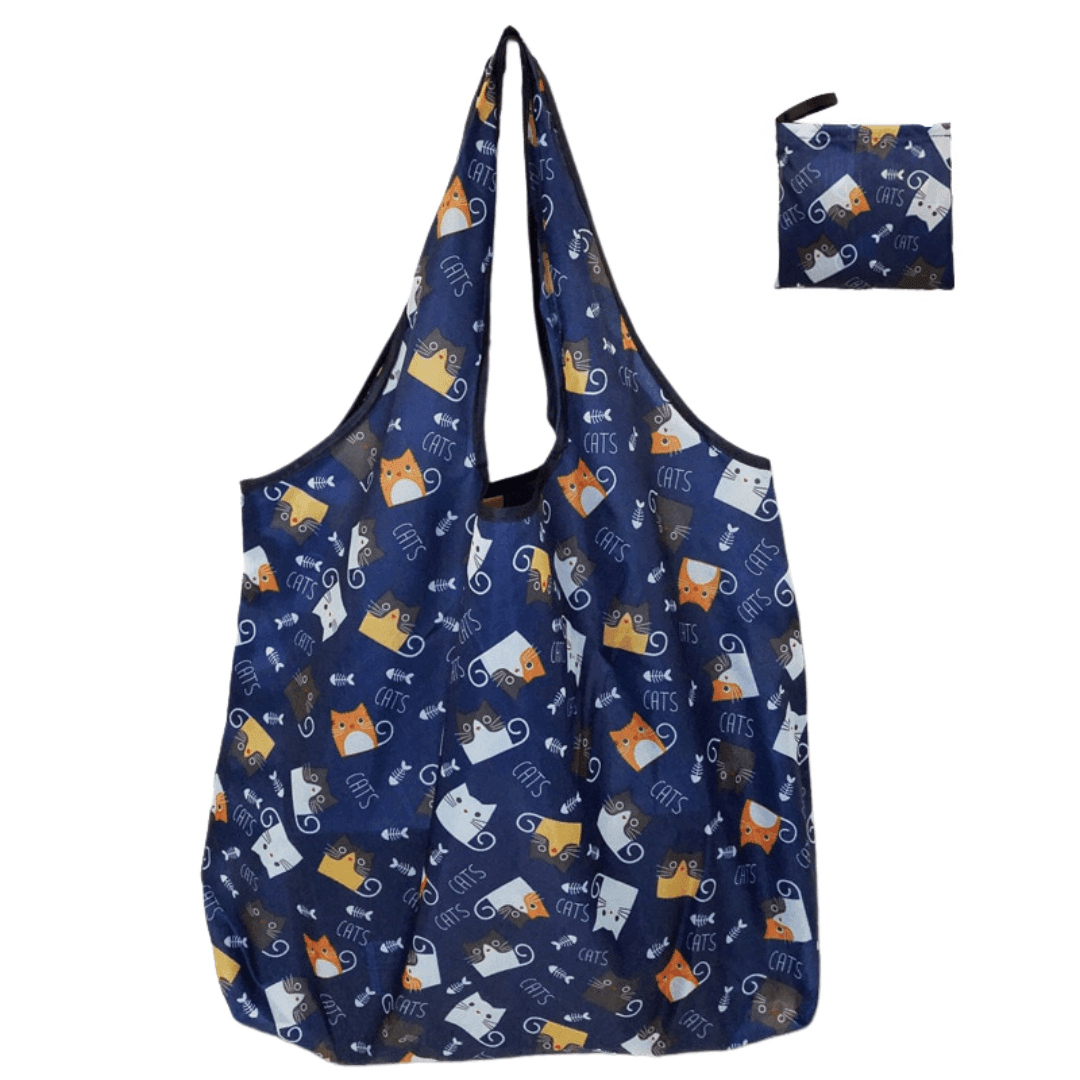 Meow Market Reusable Tote Bag Lunch Boxes & Totes KittyNook Cat Company Style V