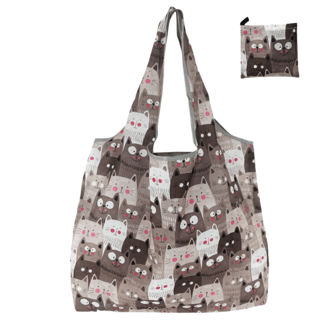 Meow Market Reusable Tote Bag Lunch Boxes & Totes KittyNook Cat Company Style X