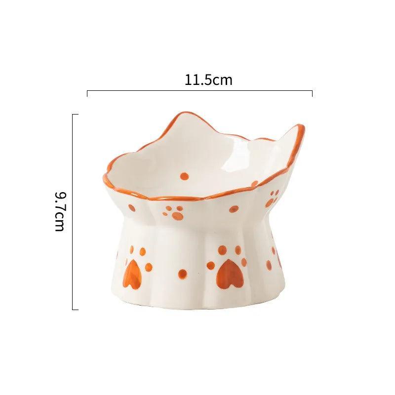 Meowlicious Cat Ceramic Bowls Pet Bowls, Feeders & Waterers KittyNook Cat Company Food Bowl