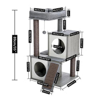 Thumbnail for Meowtopia Cat Condo Tree Cat Furniture KittyNook Cat Company Meowtopia Cat Condo Tree - Gray