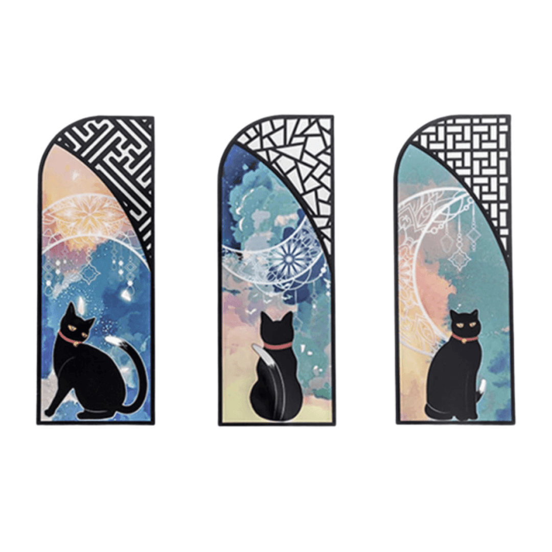 Mysticats Cat Bookmark Set Bookmarks KittyNook Cat Company D
