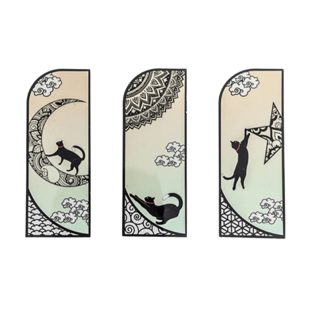 Mysticats Cat Bookmark Set Bookmarks KittyNook Cat Company B