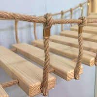 Thumbnail for Nancy Sway Wooden Rope Bridge Cat Furniture KittyNook