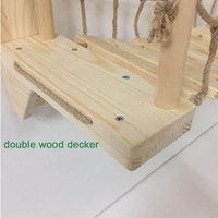 Thumbnail for Nancy Sway Wooden Rope Bridge Cat Furniture KittyNook