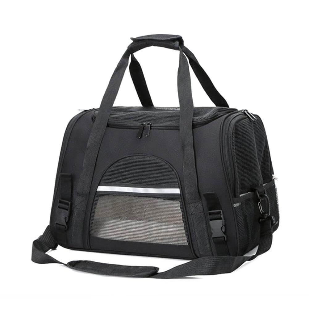Nylon Mesh Breathable Cat Carrier Pet Carriers & Crates KittyNook Black
