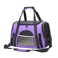 Thumbnail for Nylon Mesh Breathable Cat Carrier Pet Carriers & Crates KittyNook Purple